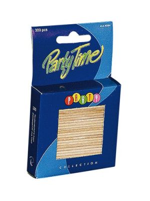 Party picks wood (6,5 cm, 300pcs)