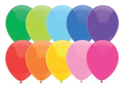 Assorted balloons (Ø30cm, 10pcs)