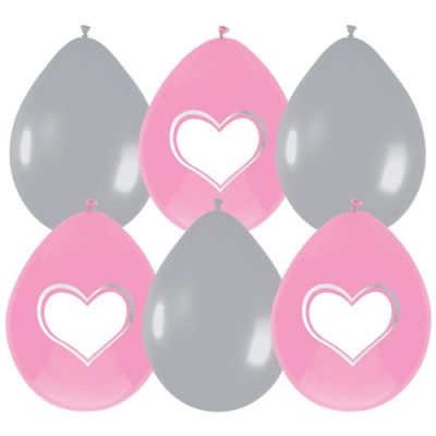 Balloons baby pink (Ø30cm, 6pcs)