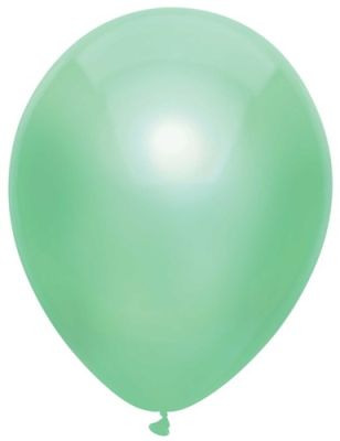 Balloons metallic mint (Ø30cm, 100pcs)