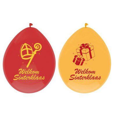 Balloons ’Welkom sinterklaas’ (6pcs)