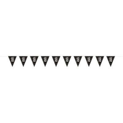 Bunting glitz black&silver ’18’ (2,74m)