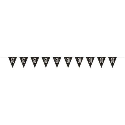 Bunting glitz black&silver ’50’ (2,74m)