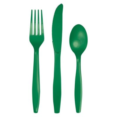 Cutlery emerald green (18pcs)