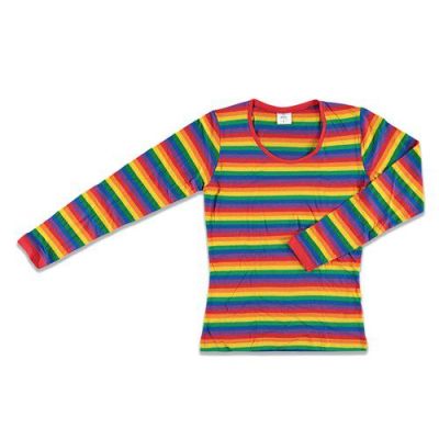 Women’s shirt longsleeve rainbow (L)