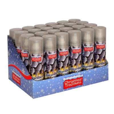 Decorative glitterspray silver (100ml)