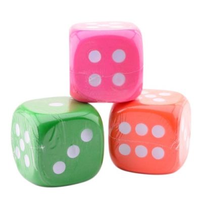 Dice EVA (assorted, 12cm)