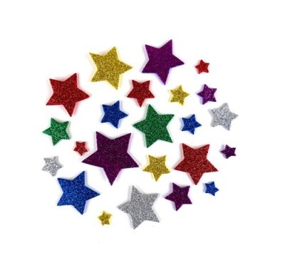 Foam star mix glitter Create-it (54pcs)