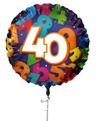 Foilballoon ’40’  (45cm)