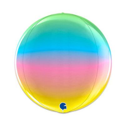 Foilballoon Globe rainbow (38cm)