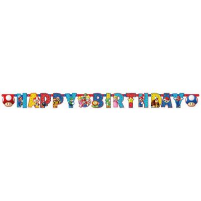 Garland ’HBD’ Super Mario Bros (190cm)