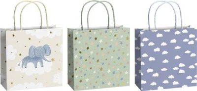 Giftbag Baby stars (FSC, 20x20cm, 3st)