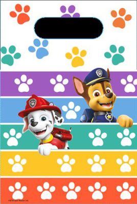 Giftbags Paw Patrol (16x24cm, 8pc)