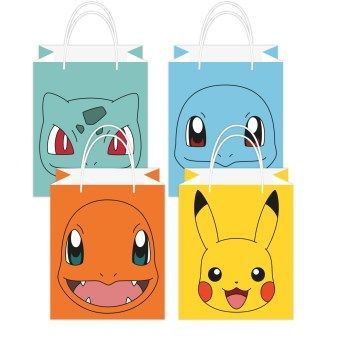 Giftbags Pokémon (4 assorted, 8pc)