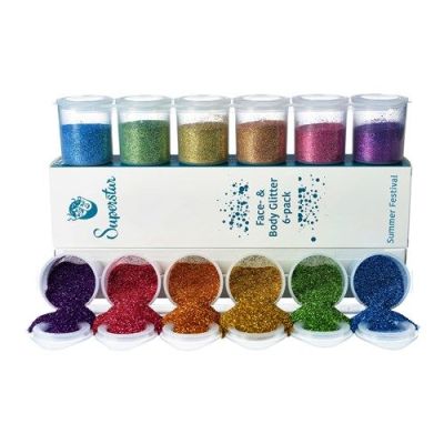 Glitter mix fine Summer Festival (6x90ml)