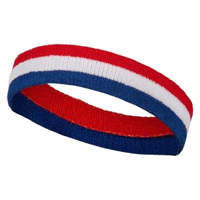 Hoofdband rood/wit/blauw