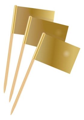 Party picks gold (50pcs)