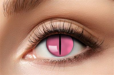 Pink kitten monthly lenses