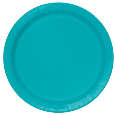 Plates caribbean teal (Ø23cm, 8pcs)