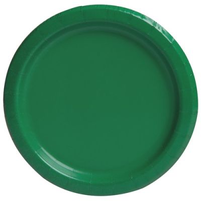 Plates emerald green (Ø18cm, 20pcs)