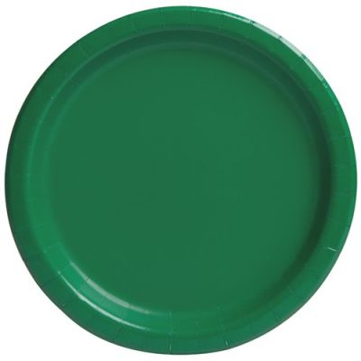 Plates emerald green (Ø23cm, 16pcs)