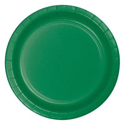 Plates emerald green (Ø23cm, 8pcs)