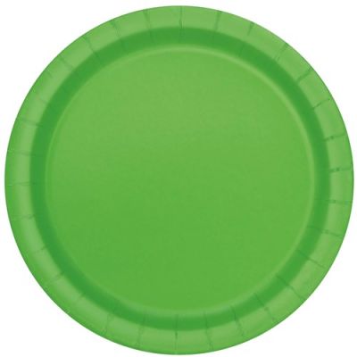 Plates lime green (Ø23cm, 16pcs)