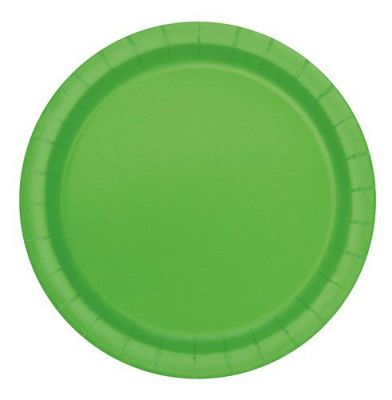 Plates lime green (Ø23cm, 8pcs)