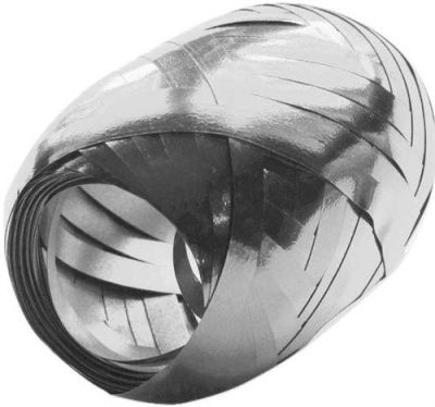 Poly ribbon metallic silver (20mx5mm)