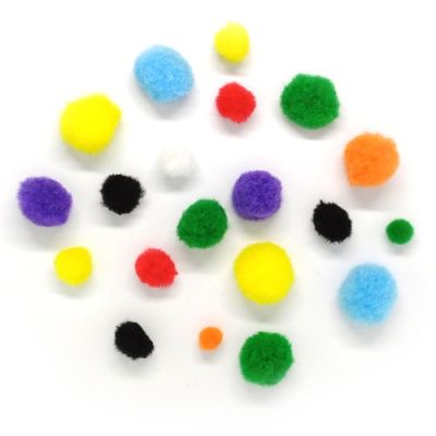 Pompoms multicolor Create-it (78pcs)