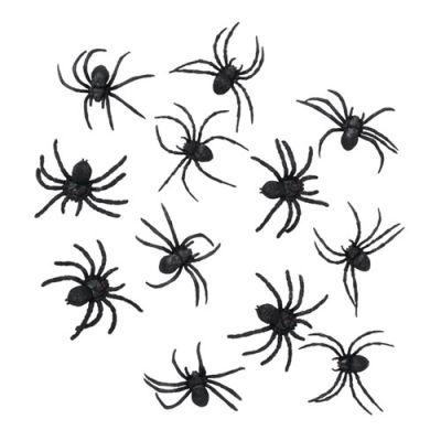 Spiders black (12pc)