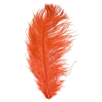 Ostrich feather red (40-45cm)