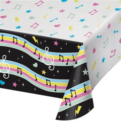 Tablecloth birthday beats (137x244cm)