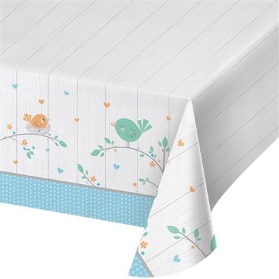 Tablecloth hello baby boy (137x259cm)